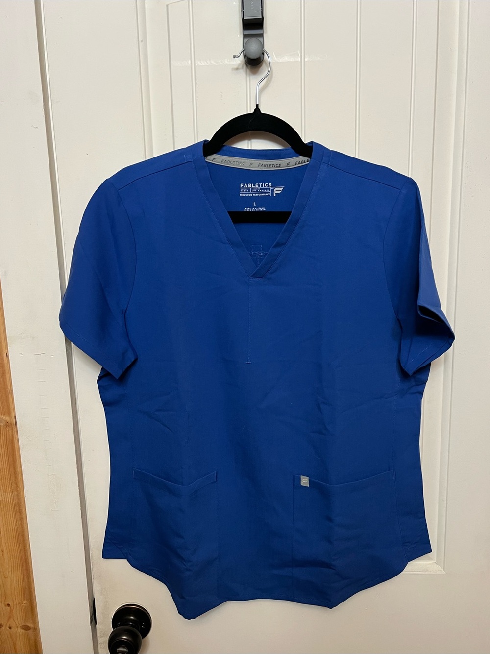 Fabletics Women’s Royal Blue V-Neck Medical Scrub Top